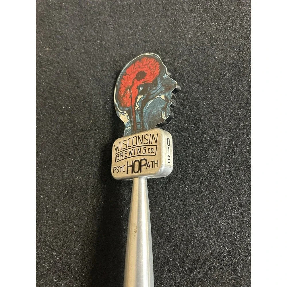 Wisconsin Brewing Co. PsycHOPath 013 Beer Tap Handle Rare HTF B-18